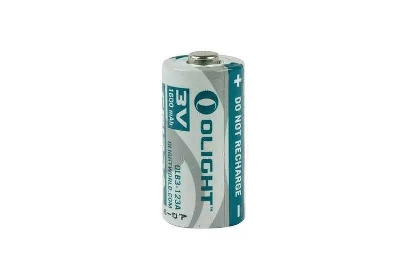 Olight 3V CR123A Li-Fe 1600 mAh battery